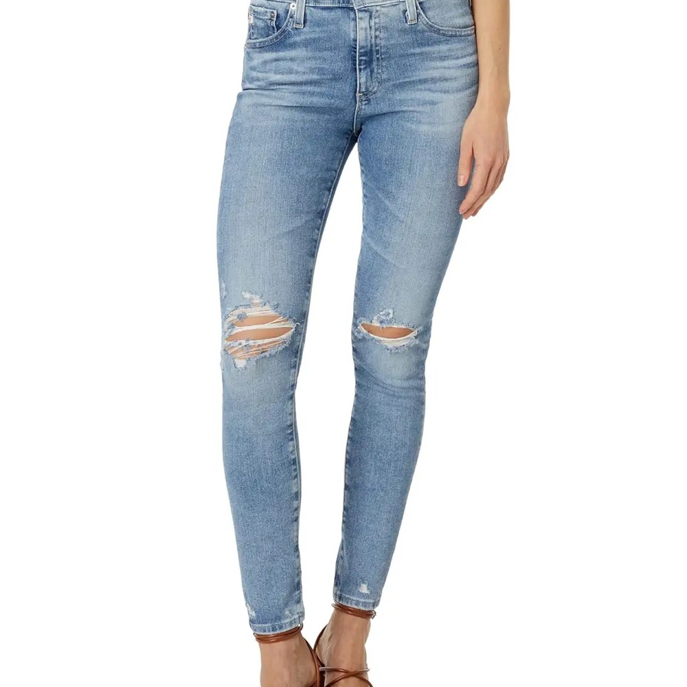 AG Adriano Goldschmied Distressed Mid Rise Stretch 30 Regular